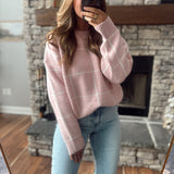 Pink Checkered Cutie Sweater