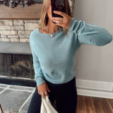 Dusty Blue Easy Layers Long Sleeve
