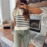 Canvas Knit Sleeveless Top