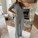 Gray Striped Annika Set