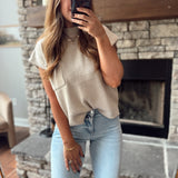 Champagne High Note Sweater Top