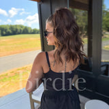 BIRDIE AirSkin Cami with Built in Bra in Black