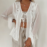 Lauren Lace Tie-Closure Top