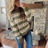 Olive Kodiak Sweater