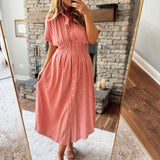 Muted Red Easy Days Maxi Dress