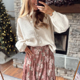 Oatmeal Juniper Knit Cardigan