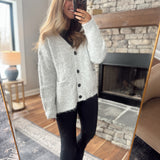 Heather Gray Fluffle Cardigan