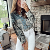 Off Duty Vintage Camo Denim Jacket