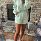 Mint Madness Scuba Everyday Athleisure Shorts