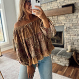Tan Zyvella Top
