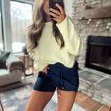 Solid Navy Mini Skort