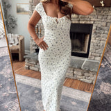 Ivory Fiona Midi Dress