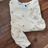 Beautiful Bows Natural Crew Neck Sweatshirt