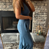 Deep Sea Julia Mineral Wash Wide Leg Pant