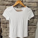 White Tracie Textured Tee