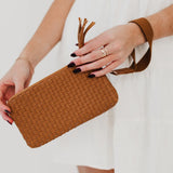 Emma Brown Woven Clutch Wristlet IN STORE