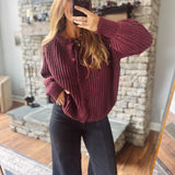 Wine Tru Cardigan