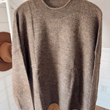 Plus Mocha Checkered Sweater
