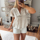 Taupe Rustic Romance Blouse