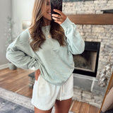 Sage Green Bethel Oversized Sweatshirt