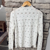 Ivory Afterlight Mesh Long Sleeve