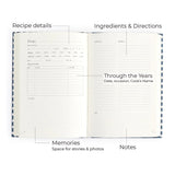 Beige Gingham Heirloom Recipe Book