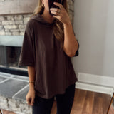 Espresso Pima SunFade Raglan Hoodie