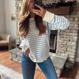 Cloud Sail Stripe Sweater