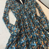 Rust & Blue Blossom Romper