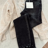 Vervet Well-Made MR Uneven Raw Hem Crop Skinny