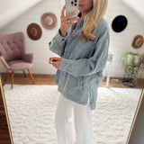 Washed Denim Quarry Chore Utility Jacket