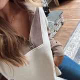 Cream Latte Corduroy Pullover