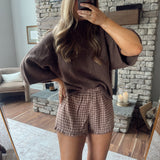 Espresso & Pink Prairie Nights Shorts