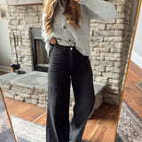 Mica Fade Black HR Seamed Trouser Denim