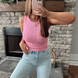 Pink Glitz and Glam Pearl Tank