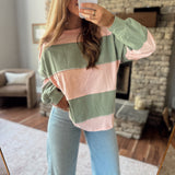 Peony Green Sky Ridley Pullover