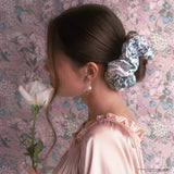Bridgerton x Kitsch Satin Pillowcase Scrunchies - Toile in Bloom