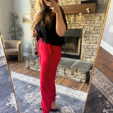 Red In A Rush Joggers
