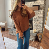 Pecan Current Crush Sweater