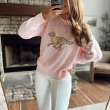 Light Pink Tail Waggin' Sweater