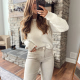 Alpaca Camila Ribbed Sweater