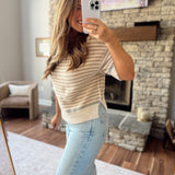 Khaki Ederna Sweater Top
