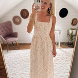Mocha Pretty Little Secret Midi Dress