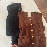 Billie Coco Chunky Knit Sweater Vest