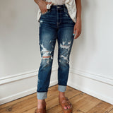 Judy Blue MR Cuffed Boyfriend Jean