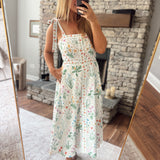 Ivory Wildflower Way Midi Dress