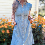 Timeless Denim Midi Dress