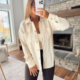 Ivory Brindy Shacket