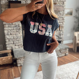 Navy Summer in America Tee