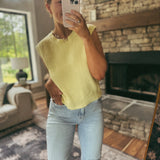 Daisy Stitch Sleeveless Knit